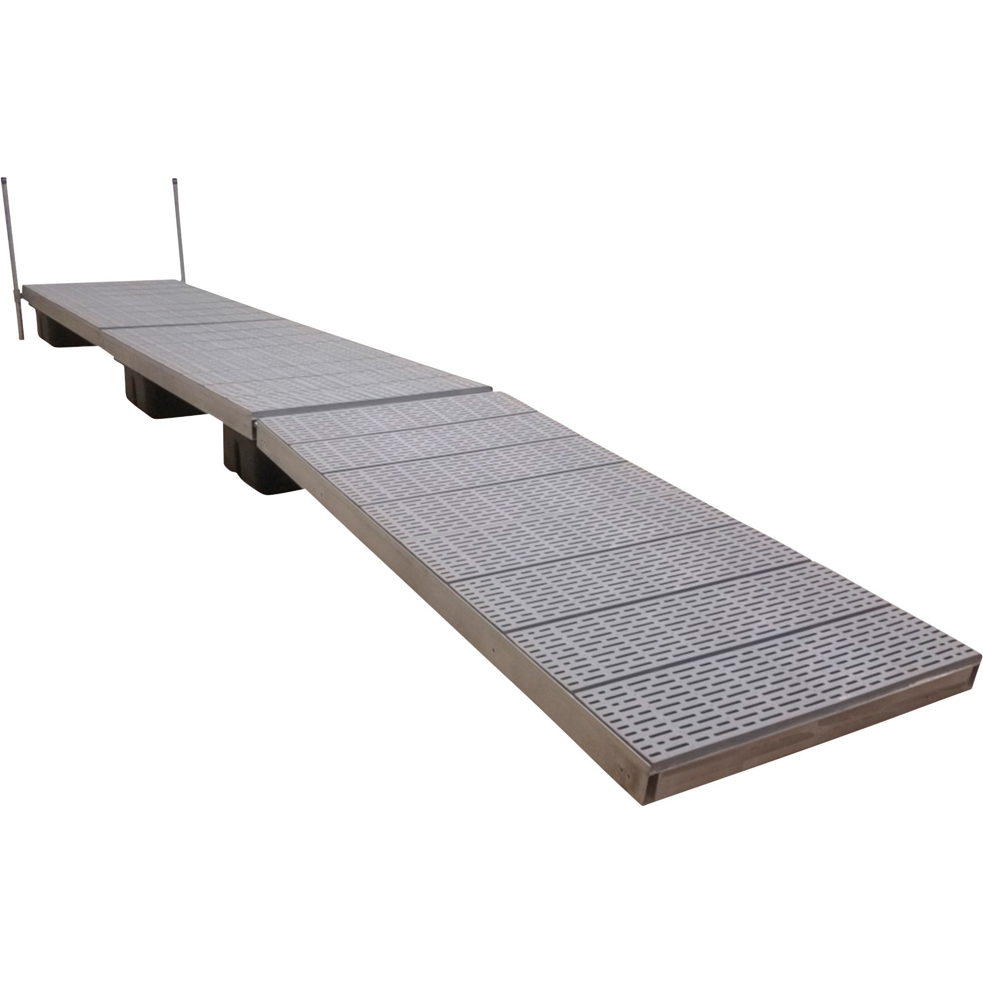Patriot Docks 40ft. Low-Profile Modular Floating Dock System — Gray Poly Deck, Model# 10591