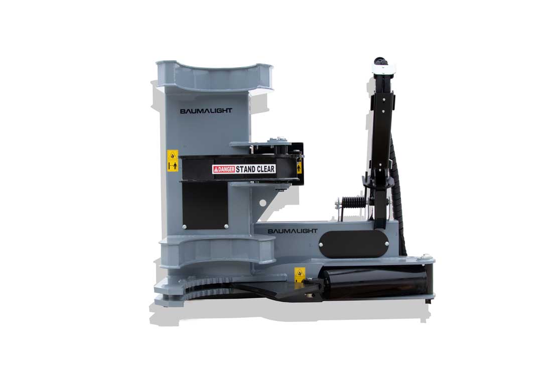 Baumalight ISH512G tree shear — Baumalight ISH512G equipped with grabber arms