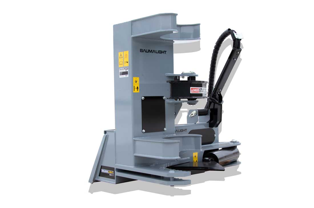 Baumalight ISH512G tree shear — Baumalight ISH512G horizontal skidsteer tree shears