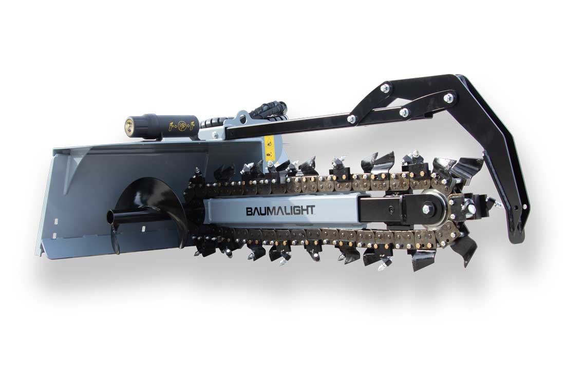 Baumalight TN336 trencher with side auger