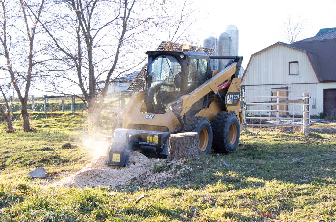Baumalight Stump Grinder S28 For High Flow Skid Steers