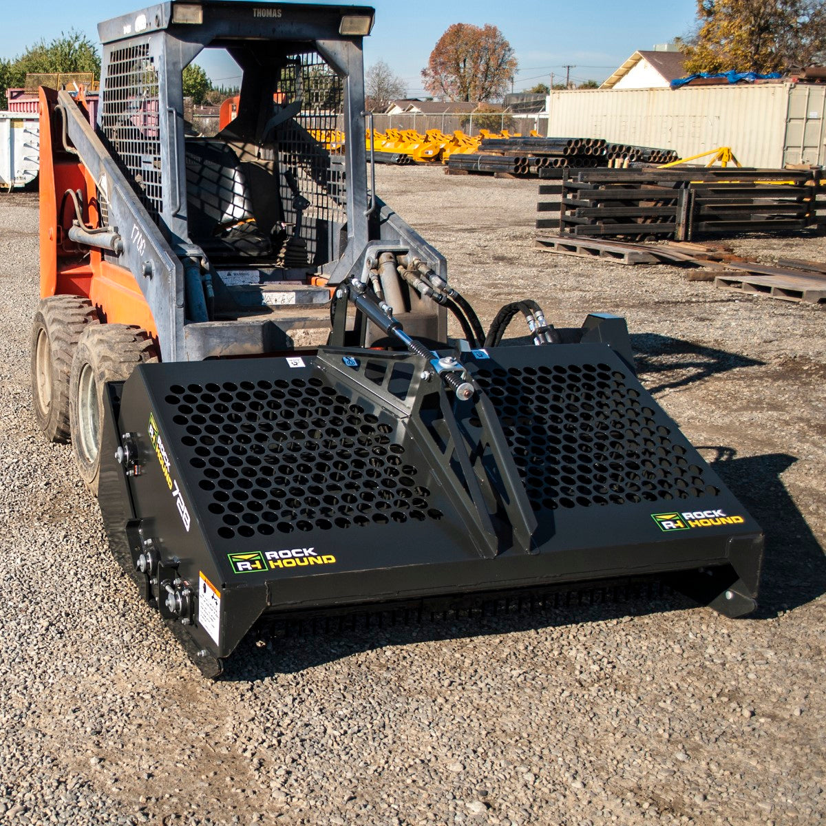 RockHound Landscape Rake for Skid Steer 72B (72" Hydraulic Rock Rake)