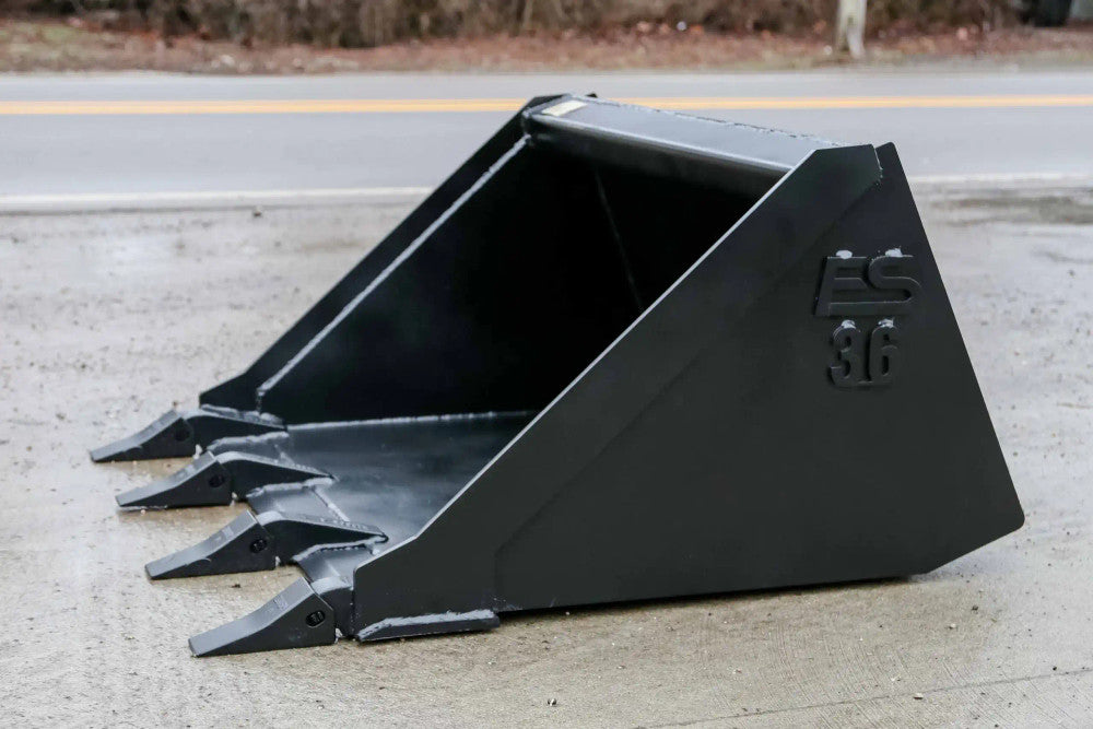 Express Steel Bobcat MT Tooth Bucket; manufacturer family image, selected width may differ