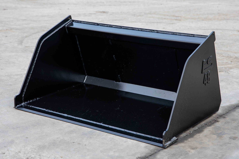 Express Steel Bobcat MT Snow & Mulch Bucket; manufacturer family image, selected width may differ