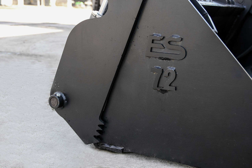 Express Steel 72-Inch 4-in-1 Bucket; manufacturer family image, selected width may differ; optional teeth may be pictured