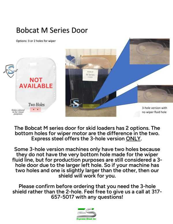 SHIELDS Bobcat M Series Polycarbonate Windshield - manufacturer view 6