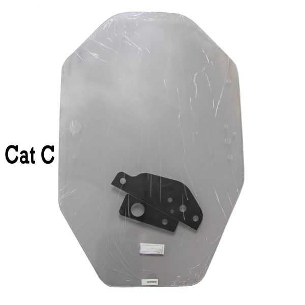 SHIELDS Caterpillar C Cab Polycarbonate Windshield - manufacturer view 2
