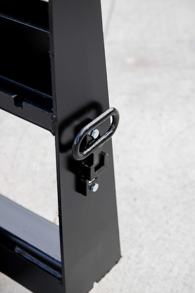 Express Steel Standard Pallet Fork Frame; compatible forks/spears pictured may be sold separately