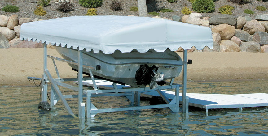 3,900 lb Cantilever Lift – Hydraulic Boat Lift System, 113″ X 109″ – Hewitt by Boat Lift Distributors