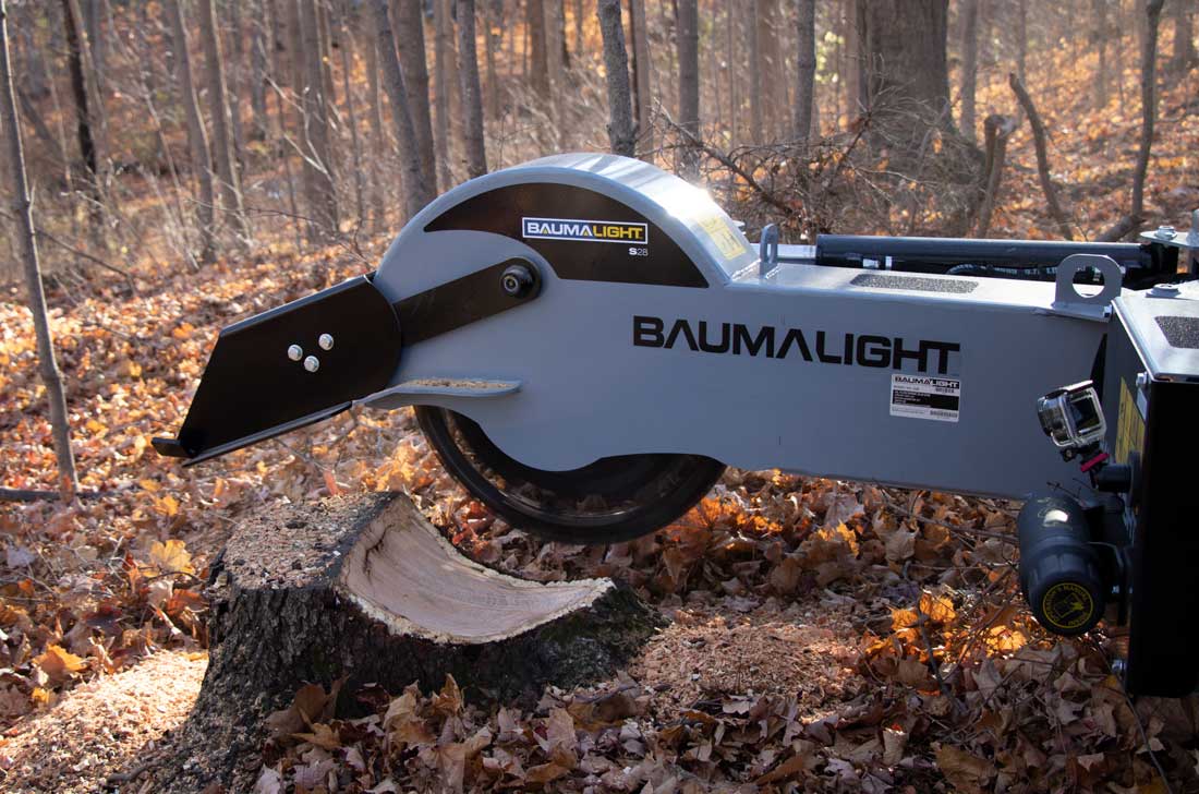 Baumalight Stump Grinder S28 For High Flow Skid Steers