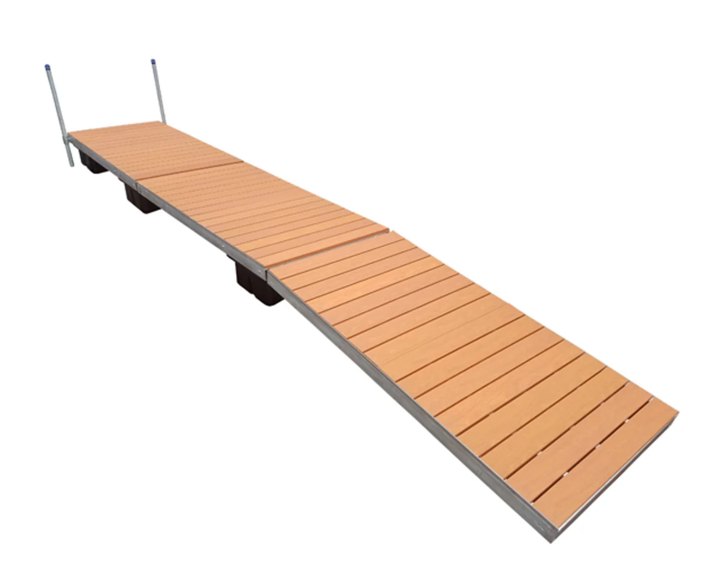 Patriot Docks Floating Dock w/ Brown Aluminum Decking