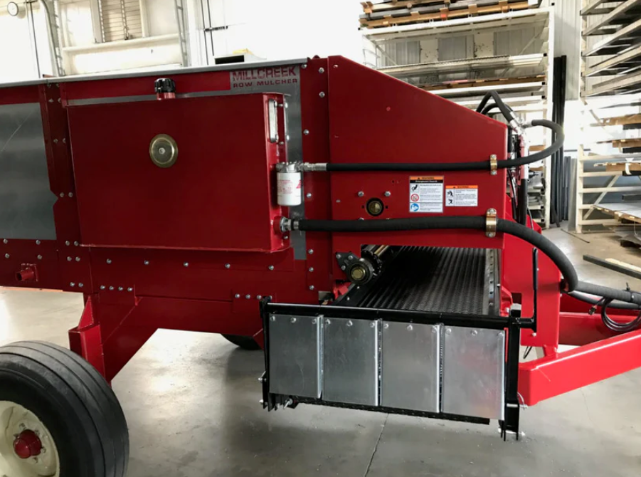 Row Mulcher for Orchards Vineyards and Farms - Wide Heavy Duty Ground Cover Spreader - Millcreek Manufacturing 588 1028 Models