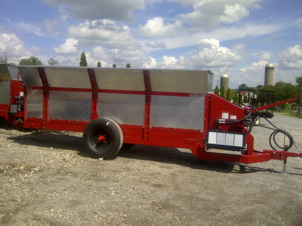 Row Mulcher for Orchards Vineyards and Farms - Standard Heavy Duty Ground Cover Spreader - Millcreek Manufacturing Models