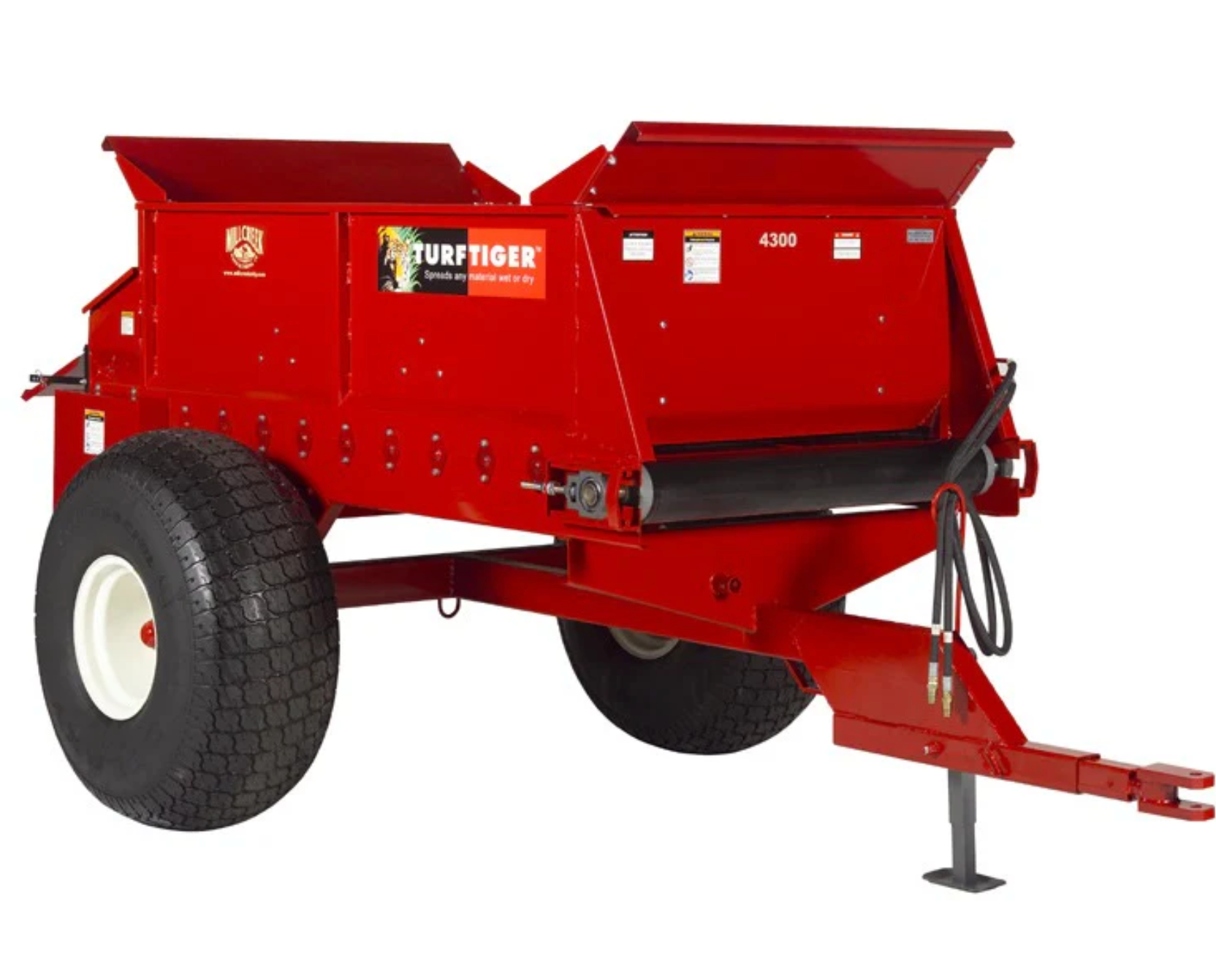 Topdresser – Heavy Duty Large Top Dressing Spreader for Turf and Lawn – Millcreek Manufacturing 4300 PTO Hydraulic Models