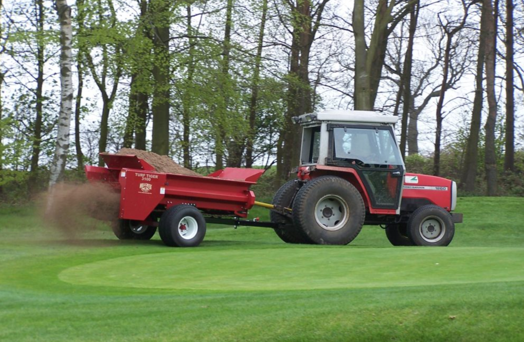Topdresser – Mid-Size Top Dressing Spreader for Lawn and Turf – Millcreek Manufacturing 3100 and 3200 Models