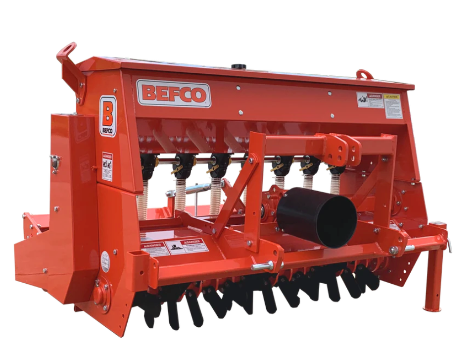 Overseeder and Aerator for Tractors – 50″–82″ Working Width, Cat. 1 Quick Hitch, 25–70 HP – Befco Green-Rite GRT Series