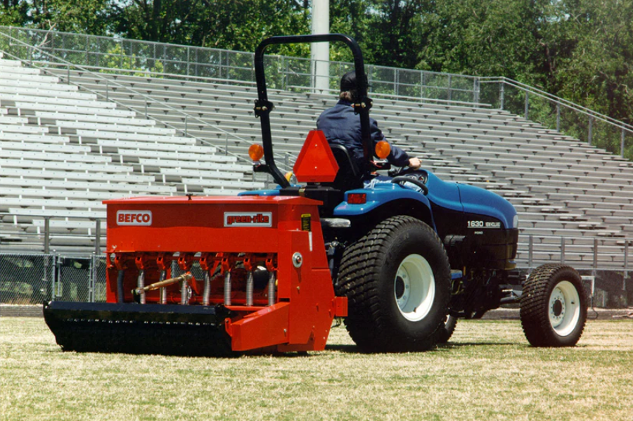 Overseeder and Aerator for Tractors – 50″–82″ Working Width, Cat. 1 Quick Hitch, 25–70 HP – Befco Green-Rite GRT Series