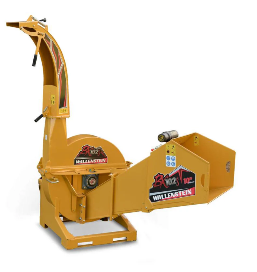 Wallenstein Wood Chipper | BX-S Series PTO (Gravity Feed) | BX36S–BX102S