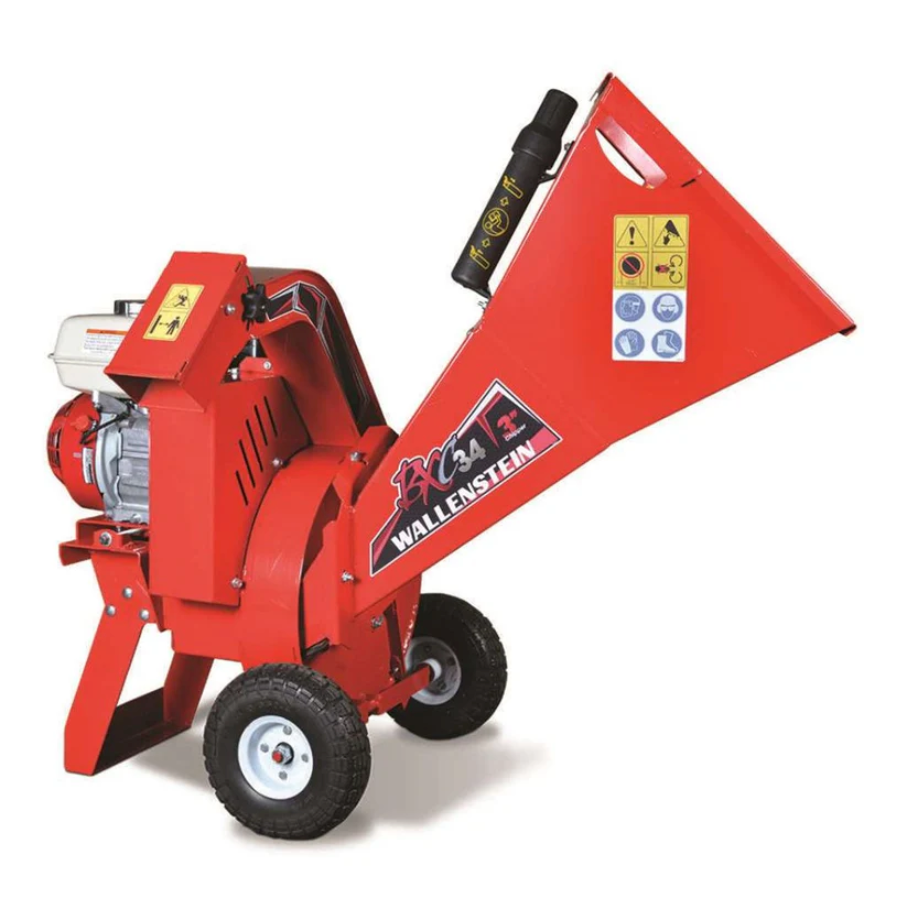 Wallenstein Towable Gas Wood Chippers (Gravity Feed) | BXC34–BXT72S & BXM Series