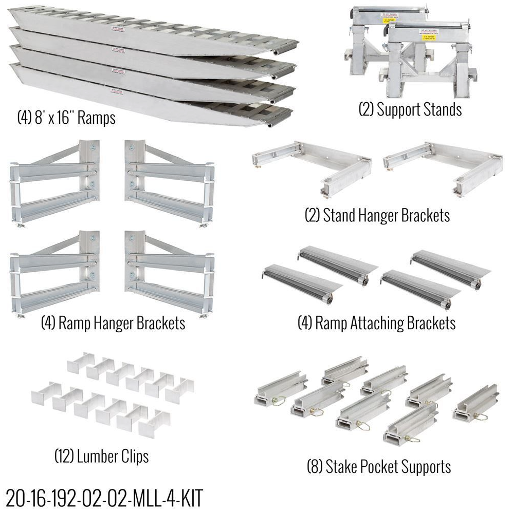 Trailer Ramps – Heavy Duty Trailer Loading Ramps - 20,000 lb Step Deck Load Leveler Ramp Kit