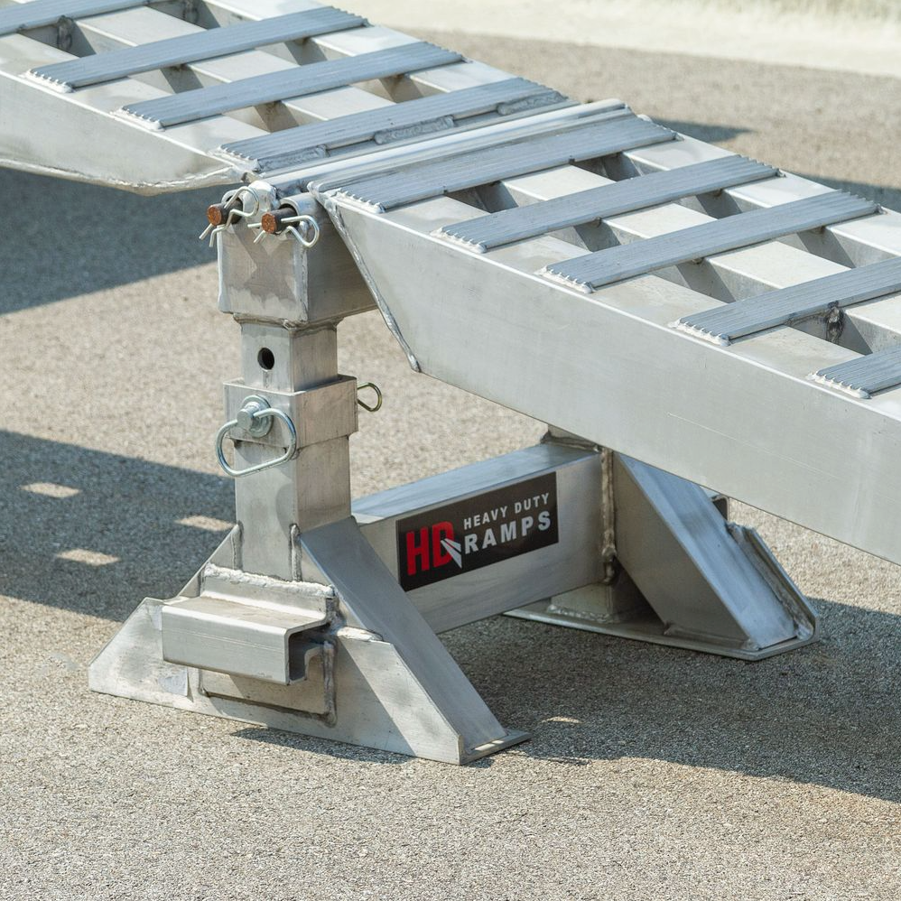 Trailer Ramps – Aluminum Trailer Loading Ramps - 23,500 lb Heavy Duty Step Deck Load Leveler Ramp System