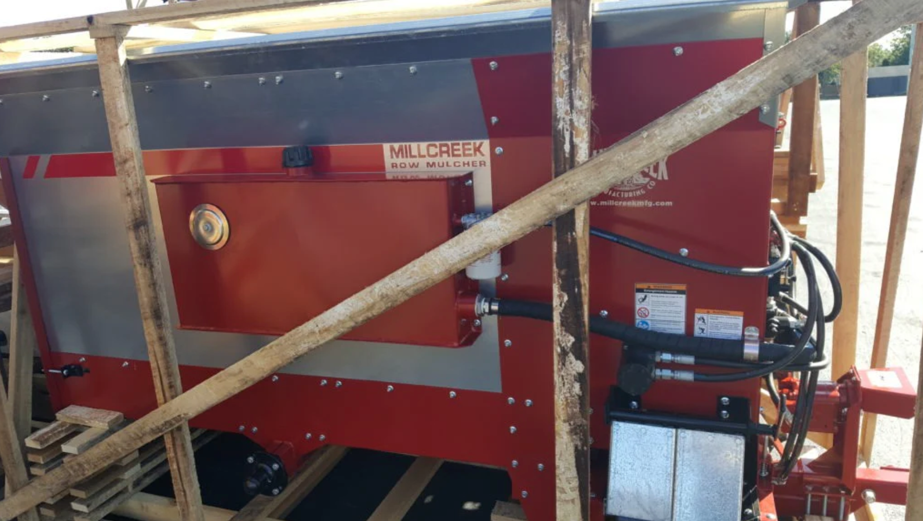 Mini Row Mulcher for Orchards Vineyards and Farms - Standard Heavy Duty Ground Cover Spreader - Millcreek Manufacturing Models