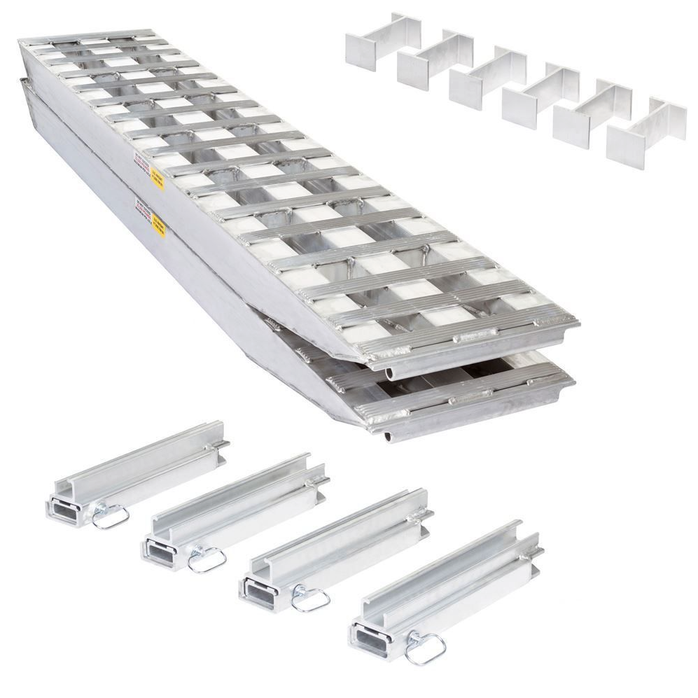 Trailer Ramps – Aluminum Trailer Loading Ramps - 23,500 lb Heavy Duty Step Deck Load Leveler Ramp System