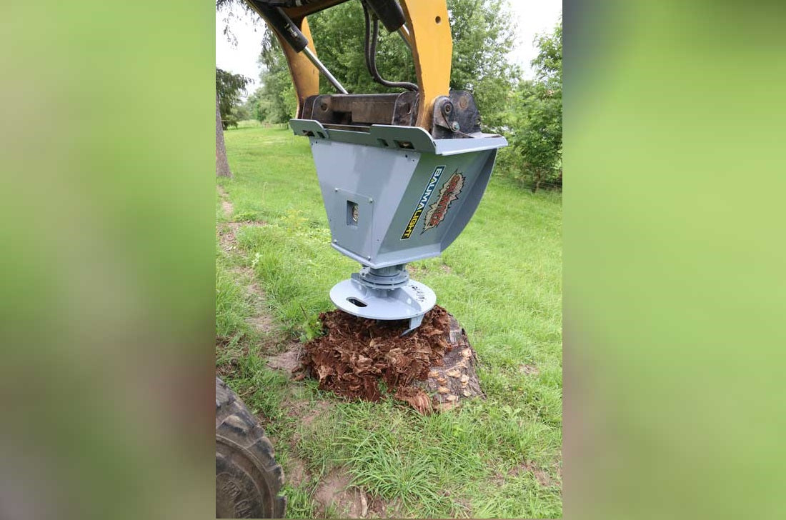 RSS780 stump planer — Skidsteer stump planer