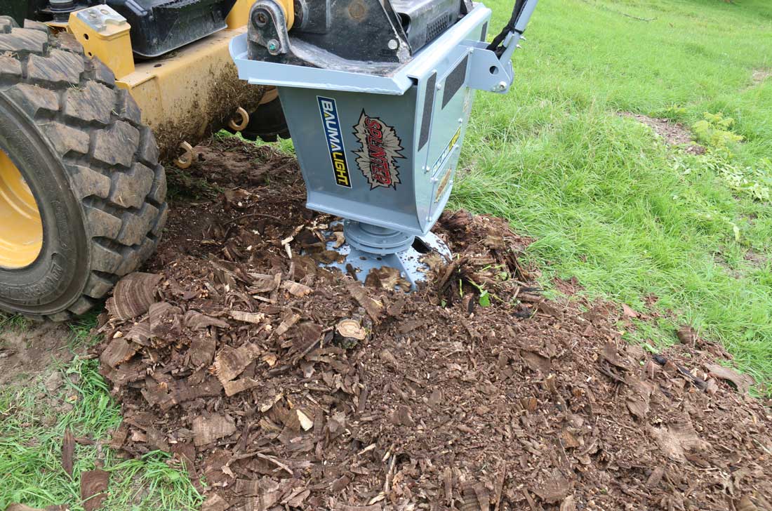 RSS780 stump planer — Stump gone