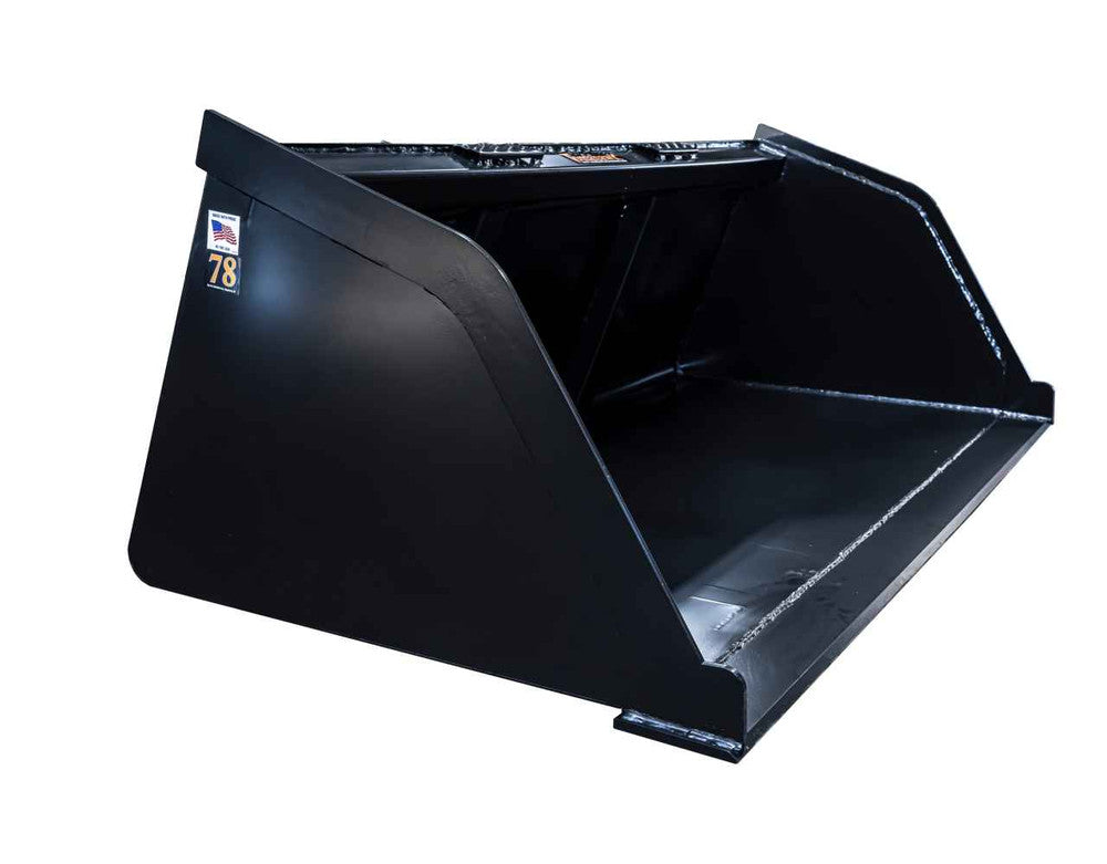Tomahawk Snow & Mulch Bucket; manufacturer family image, selected width may differ