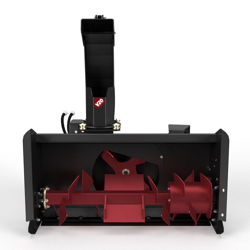 Virnig V20 Mini Skid Steer Snow Blower; manufacturer family image, configuration may differ