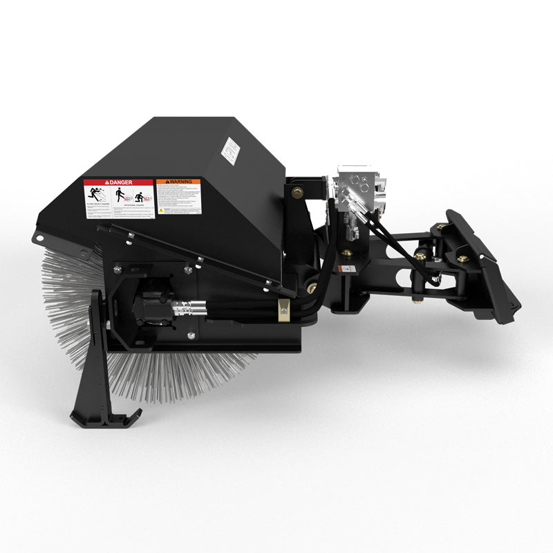 Virnig V20 Mini Skid Steer Angle Broom; manufacturer family image, configuration may differ