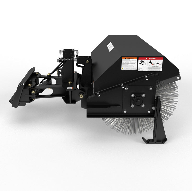 Virnig V20 Mini Skid Steer Angle Broom; manufacturer family image, configuration may differ