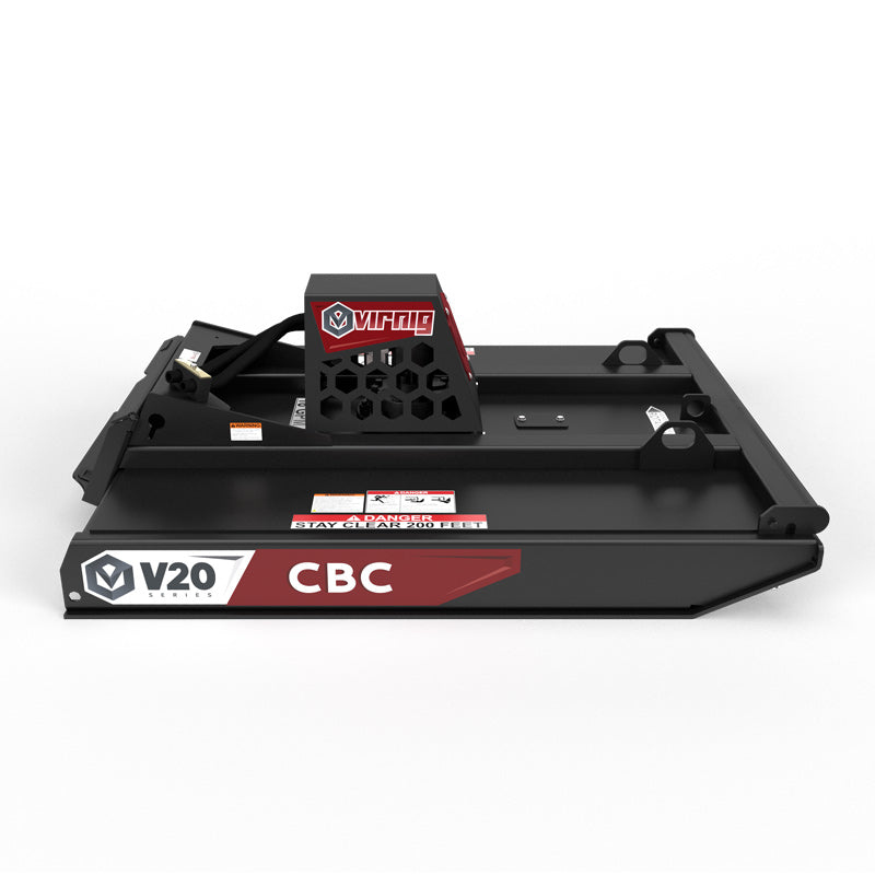 Virnig V20 Mini Skid Steer Closed Front Brush Cutter; manufacturer family image, configuration may differ