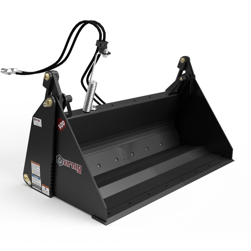 Virnig V20 Mini Skid Steer Multi-Purpose Bucket (4-in-1); manufacturer family image, configuration may differ