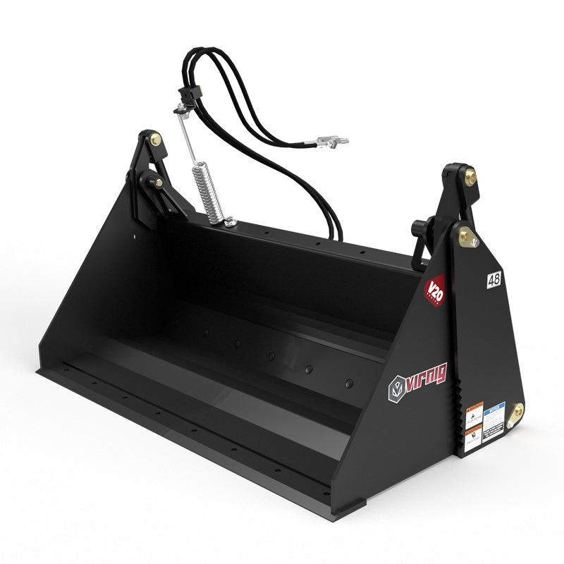 Virnig V20 Mini Skid Steer Multi-Purpose Bucket (4-in-1); manufacturer family image, configuration may differ