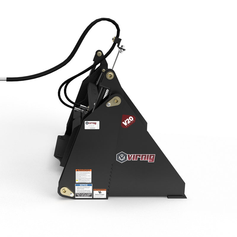Virnig V20 Mini Skid Steer Multi-Purpose Bucket (4-in-1); manufacturer family image, configuration may differ