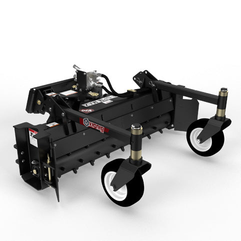 Virnig V20 Mini Skid Steer Power Rake; manufacturer family image, configuration may differ