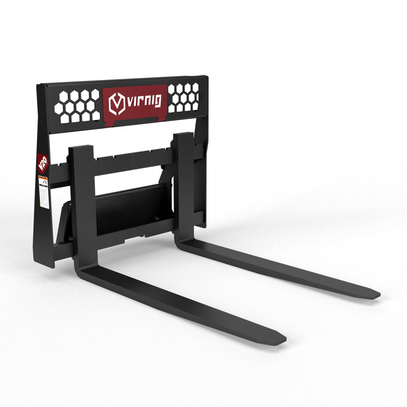 Virnig V20 Mini Skid Steer Rail Pallet Fork; manufacturer family image, configuration may differ