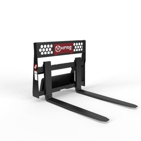 Virnig V20 Mini Skid Steer Rail Pallet Fork; manufacturer family image, configuration may differ