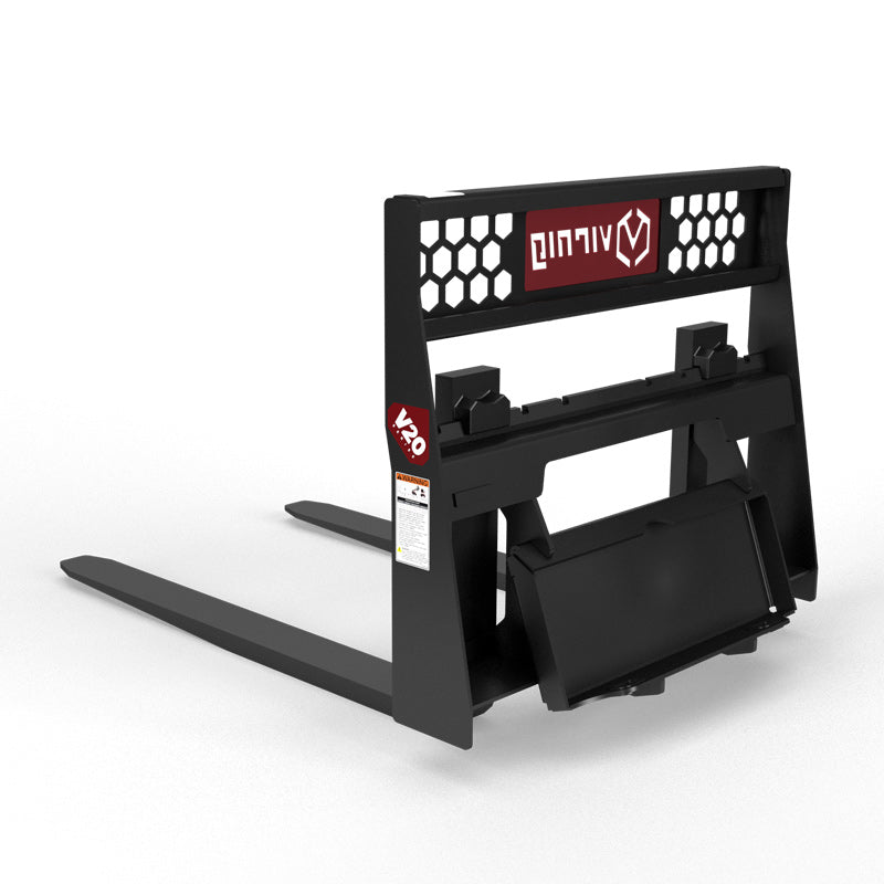 Virnig V20 Mini Skid Steer Rail Pallet Fork; manufacturer family image, configuration may differ