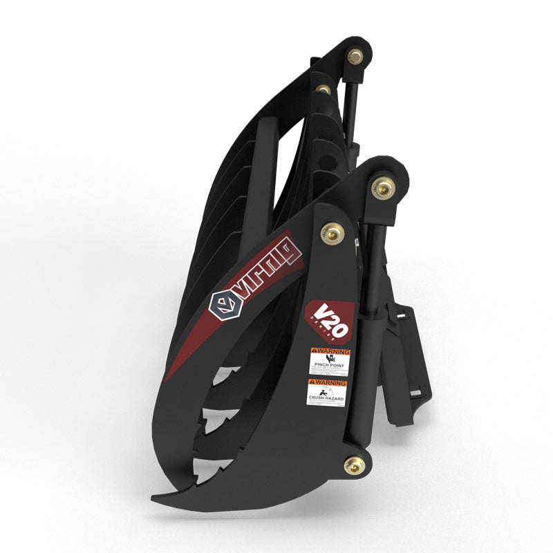 Virnig V20 Mini Skid Steer Root Rake Grapple; manufacturer family image, configuration may differ