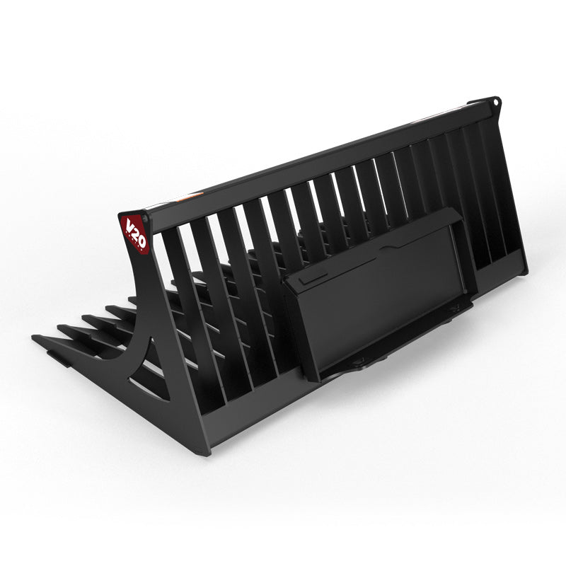 Virnig V20 Mini Skid Steer Skeleton Rock Bucket; manufacturer family image, configuration may differ