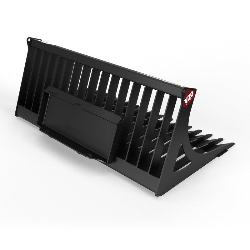 Virnig V20 Mini Skid Steer Skeleton Rock Bucket; manufacturer family image, configuration may differ