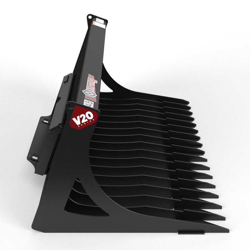 Virnig V20 Mini Skid Steer Skeleton Rock Bucket; manufacturer family image, configuration may differ