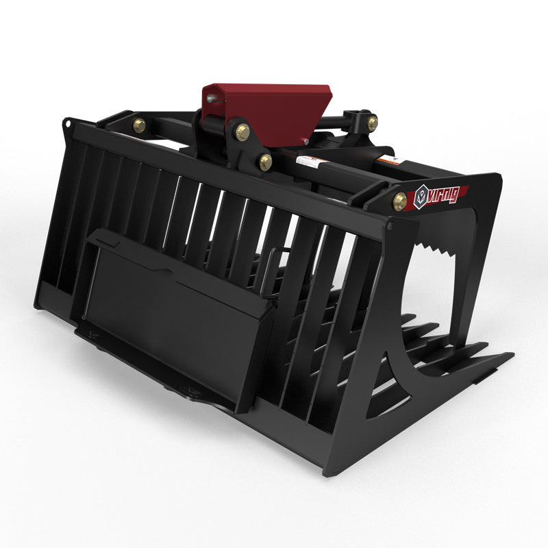 Virnig V20 Mini Skid Steer Skeleton Rock Grapple; manufacturer family image, configuration may differ