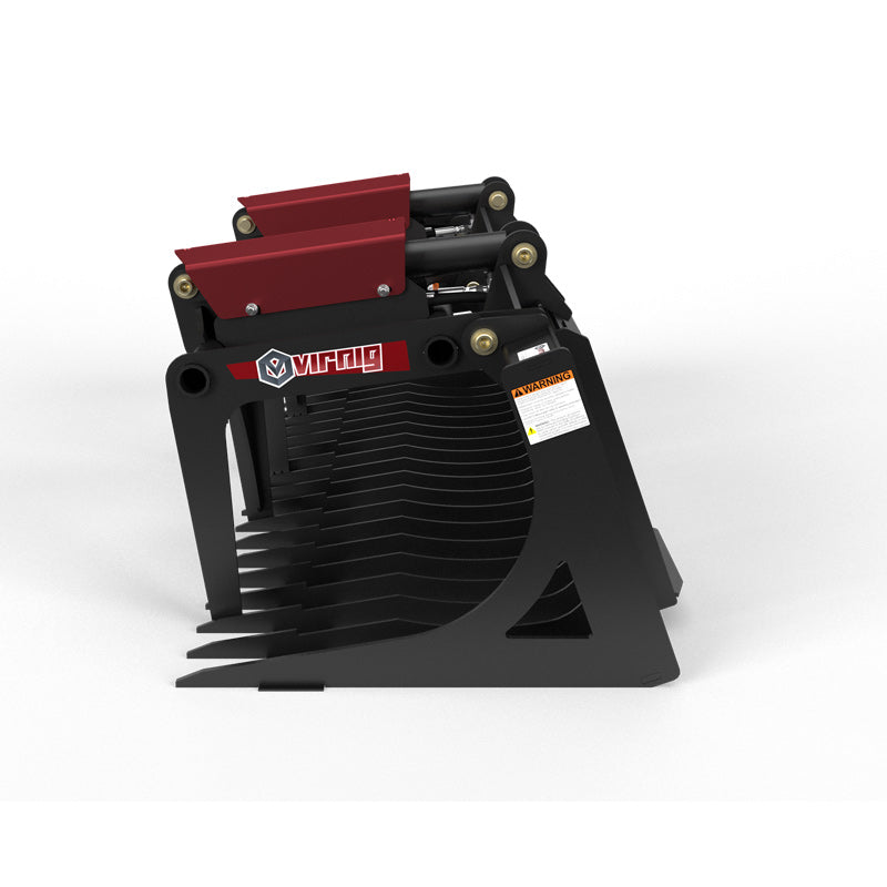 Virnig V30 Compact Tractor Skeleton Rock Grapple; manufacturer family image, configuration may differ