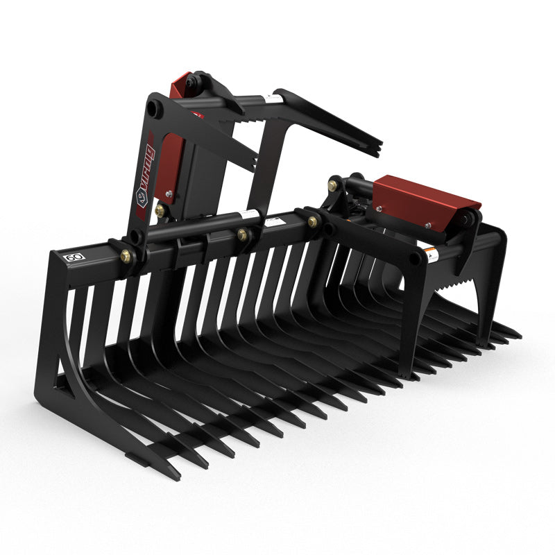 Virnig V30 Compact Tractor Skeleton Rock Grapple; manufacturer family image, configuration may differ