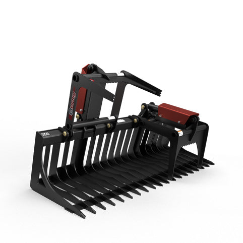Virnig V30 Compact Tractor Skeleton Rock Grapple; manufacturer family image, configuration may differ