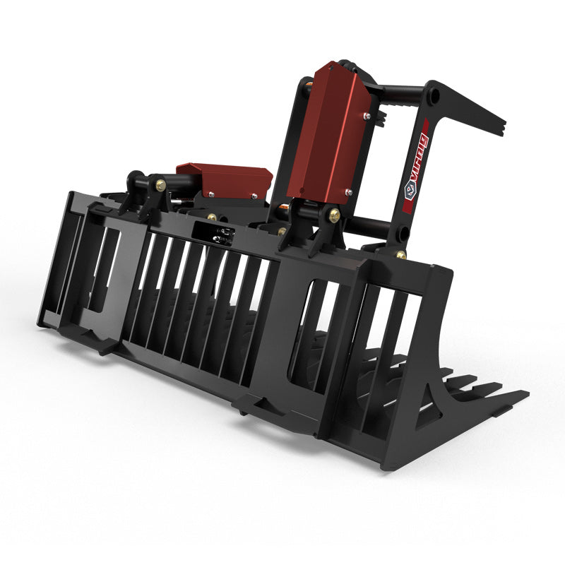 Virnig V30 Compact Tractor Skeleton Rock Grapple; manufacturer family image, configuration may differ